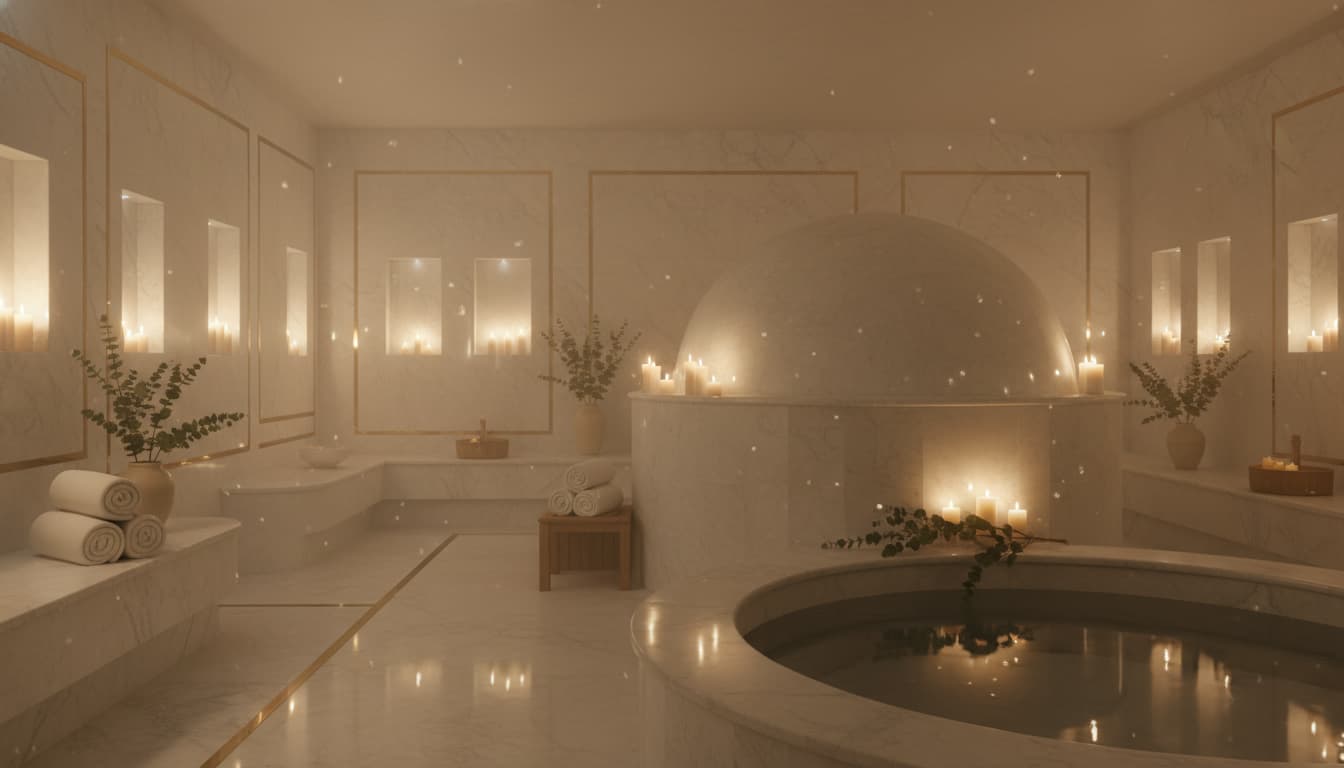 Huzurlu spa masaj salonu