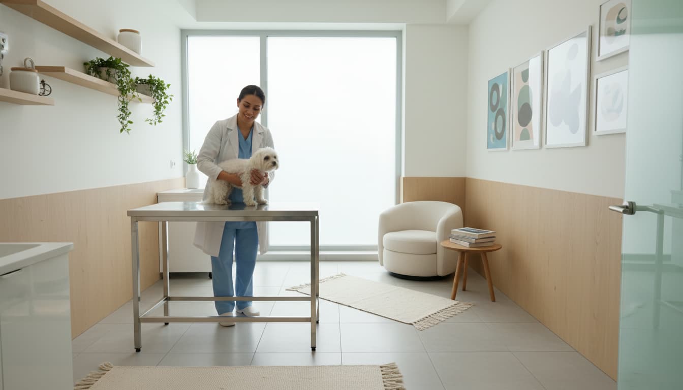 Veteriner kliniği muayene odası